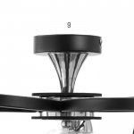 Люстра 6591183/5 E27 40Вт черный-хром 56х56х24 см