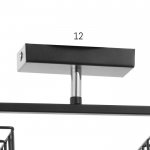 Люстра 6591191/2 E27 40Вт черный 42х12х24 см