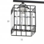 Люстра 6591191/2 E27 40Вт черный 42х12х24 см