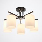 Люстра 6591193/5 E27 40Вт черный-хром 55х55х20 см