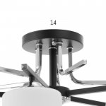 Люстра 6591193/5 E27 40Вт черный-хром 55х55х20 см