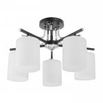 Люстра 6591193/5 E27 40Вт черный-хром 55х55х20 см