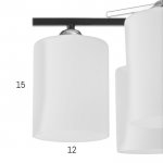 Люстра 6591193/5 E27 40Вт черный-хром 55х55х20 см