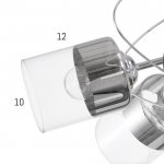 Люстра 6591195/6 E27 40Вт хром 60х60х20 см