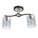 Люстра 6591196/2 E27 40Вт черный-хром 46х15х27 см