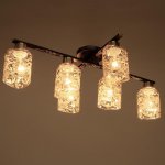 Люстра 6591198/6 E27 40Вт кофе-бронза 75х50х23 см