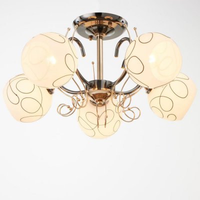 Люстра 6591205/5 E27 40Вт черный-золото 56х56х24 см