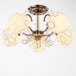 Люстра 6591205/5 E27 40Вт черный-золото 56х56х24 см