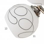 Люстра 6591205/5 E27 40Вт черный-золото 56х56х24 см