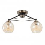 Люстра 6591206/2 E27 40Вт черный-бронза 48х20х23 см