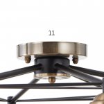 Люстра 6591208/6 E27 40Вт черный-бронза 60х60х23 см