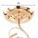 Светильник 6591211/1 E27 40Вт золото 14х15х32 см  МИКС