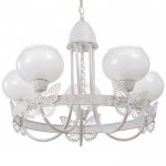 Люстра 6591212/5 E27 40Вт белый-золото 54х54х28 см