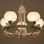 Люстра 6591212/5 E27 40Вт белый-золото 54х54х28 см