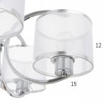 Люстра 6591213/5 E27 40Вт хром 58х58х70 см