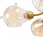 Люстра 6591214/5 E27 40Вт золото 58х58х30 см