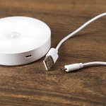 Ночник на магните с датчиком движения LED 0,6Вт USB белый