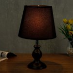 Лампа настольная 58086/1 1х40Вт Е27 черный 20х20х36 см
