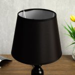 Лампа настольная 58086/1 1х40Вт Е27 черный 20х20х36 см
