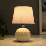 Лампа настольная 58088/1 1х40Вт Е27 белый 17х17х27 см