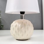 Лампа настольная 58088/1 1х40Вт Е27 белый 17х17х27 см