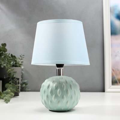 Лампа настольная 58089/1 1х40Вт Е27 синий 17х17х27 см Лампа настольная 58089/1 1х40Вт Е27 синий 17х17х27 см