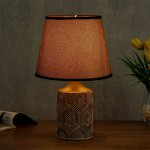 Лампа настольная 48475/1 E14 40Вт кофе 18х18х32 см