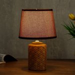 Лампа настольная 08938/1 E14 40Вт кофе 17х17х30 см