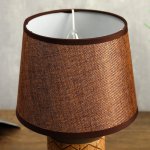 Лампа настольная 08938/1 E14 40Вт кофе 17х17х30 см