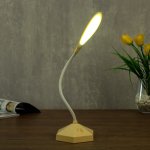 Лампа настольная 23769/1 LED 4Вт USB АКБ бежевый 9х10х36 см