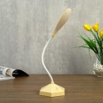 Лампа настольная 23769/1 LED 4Вт USB АКБ бежевый 9х10х36 см