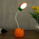 Лампа настольная 23775/1 LED 4Вт USB АКБ оранжевый 6х7,2х34 см