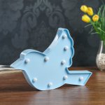 Ночник "Птичка" 9хLED батарейки 2АА МИКС 18х3х20,5 см