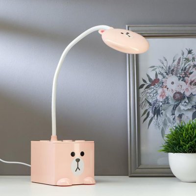 Лампа настольная сенсорная 91019/1 LED 5Вт USB AKB 3 режима светлорозовый 11,5х9х49 см Лампа настольная сенсорная 91019/1 LED 5Вт USB AKB 3 режима светлорозовый 11,5х9х49 см
