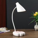 Лампа настольная сенсорная 69450/1 LED 7Вт 3 режима USB АКБ белый-розовый 12х11,5х42 см