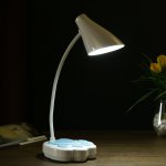 Лампа настольная сенсорная 69451/1 LED 7Вт 3 режима USB АКБ белый-голубой 12х11,5х42 см