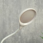 Лампа настольная сенсорная 85302/1 18хLED 3Вт диммер USB AKB белый 10х10,5х43 см