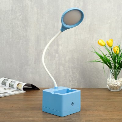 Лампа настольная сенсорная 85303/1 18хLED 3Вт диммер USB AKB синий 10х10,5х43 см Лампа настольная сенсорная 85303/1 18хLED 3Вт диммер USB AKB синий 10х10,5х43 см