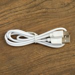 Лампа настольная сенсорная 85310/1 30хLED 4Вт диммер USB AKB белый-кофе 14х11х48,5 см