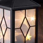 Ночник 48125 LED батарейки 3хААА черный 10х10х24 см