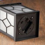 Ночник 48125 LED батарейки 3хААА черный 10х10х24 см