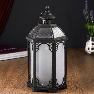 Ночник 48131 LED батарейки 3хААА черный 16х16х35 см