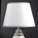 Лампа настольная 38039/1 E14 40Вт белый-серый 22х22х37,5 см