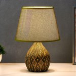 Лампа настольная 38046/1 E14 40Вт черно-золотой 23х23х32 см