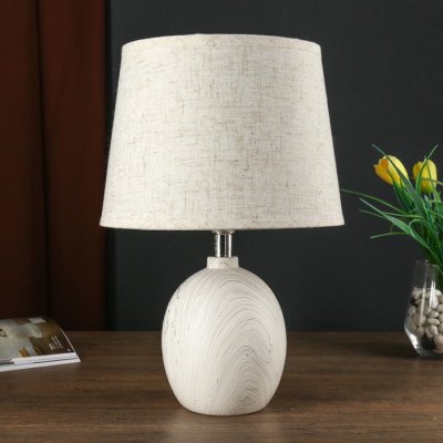 Лампа настольная 21196/1 E14 40Вт белый-серый 20х20х35 см