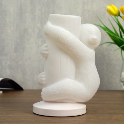 Ночник c USB "Обезьянка" LED RGB батарейки 3AAA белый 12,5x11xx20 см