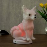 Ночник c USB "Лиса" LED RGB батарейки 3AAA белый 12,5x11xx19,5 см