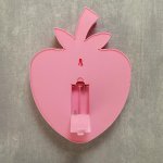 Ночник "Клубника" 9хLED батарейки 2xAA 18х3,5х24 см  МИКС