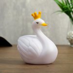 Ночник "Лебедь с короной" LED батарейки 3xLR44 МИКС 10х9х11 см