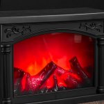 Ночник камин 48123/1 батарейки 3хААА черный 27,5х11,5х19,5 см